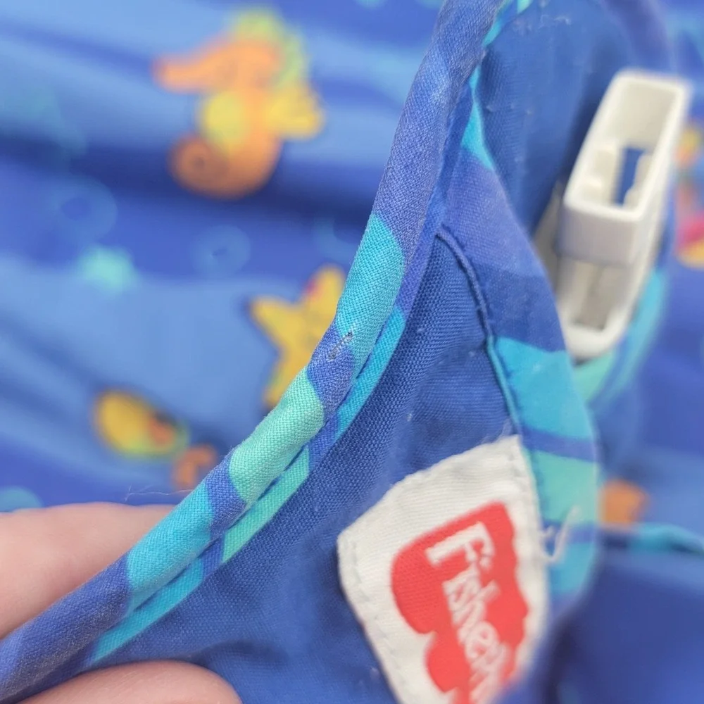 Vtg Fisher Price Ocean Wonders Aquarium Travel Swing‎ Replacement Cover Only